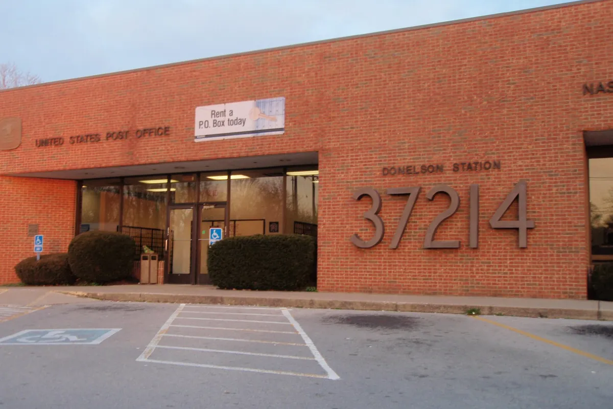 The exterior of the Donelson post office in Nashville, Tennessee