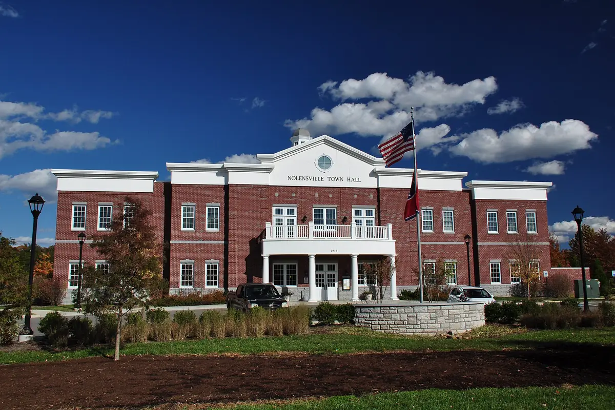 Nolensville Town Hall on Nolensville Road in Nolensville, Tennessee